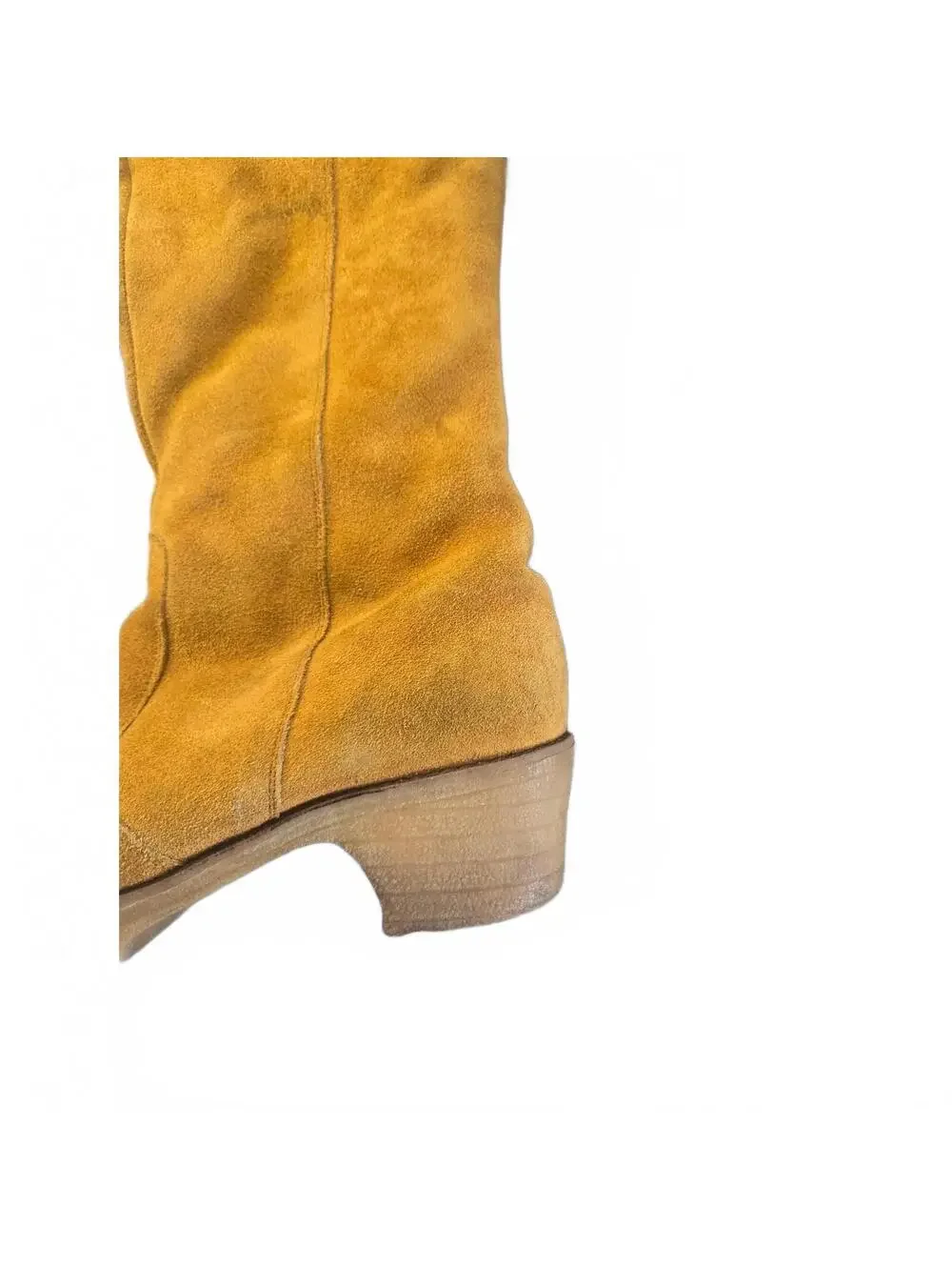 Vintage 1970s Suede Shearling Boots, Boho Mod Winter Boots, side zip